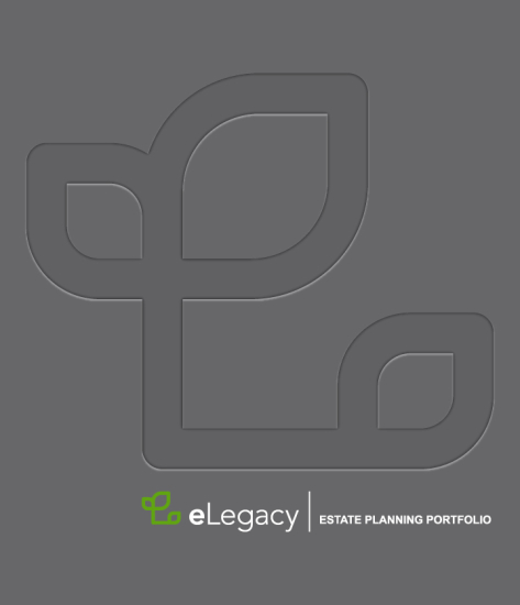 1" RING TURNED-EDGE BINDER, CUSTOM, ESTATE PLANNING PORTFOLIO, ELEGACY, PLLC