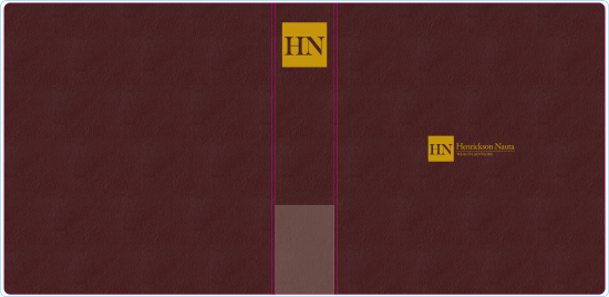 1-1/2" RING VINYL BINDER, CUSTOM, BURGUNDY/GOLD - HN WEALTH ADVISORS