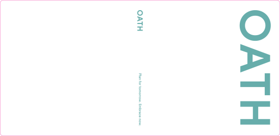 1-1/2" RING VINYL BINDER, CUSTOM, PLAN FOR TOMORROW - OATH