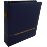 1-1/2" RING TURNED-EDGE BINDER, FINANCIAL PLANNING PORTFOLIO