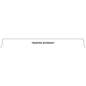 TRUSTEE AFFIDAVIT  tab